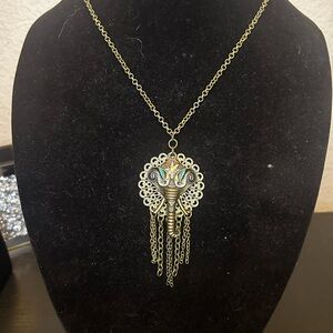 Elegant Elephant Pendant Necklace